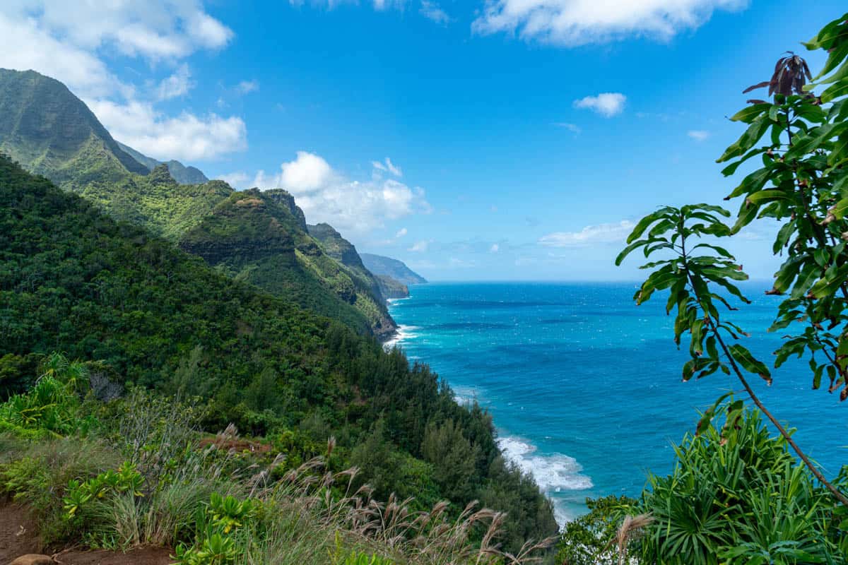 A view from the Na Pali Coast Hike -- the Kalalau Trail in Kauai, Hawaii