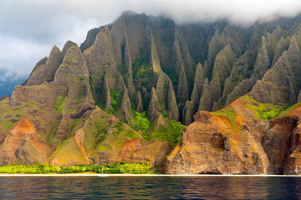 The Na Pali Coast of Kauai in Hawaii